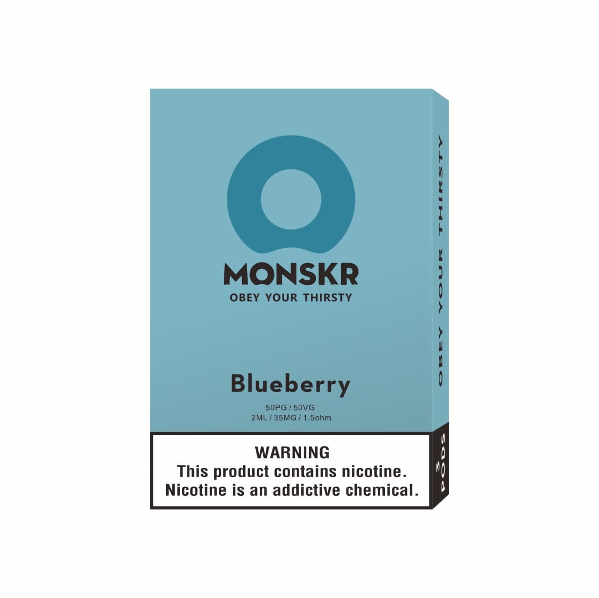 MONSKR 蒙斯科 大嘴怪 一代煙彈 藍莓碎冰 (1盒3入)