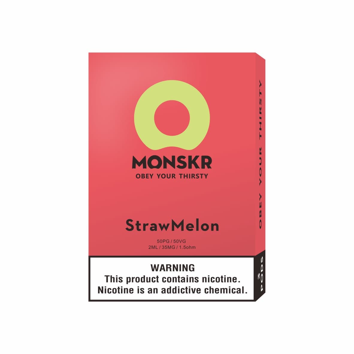 MONSKR 蒙斯科 大嘴怪 一代煙彈 草莓哈密瓜 (1盒3入)