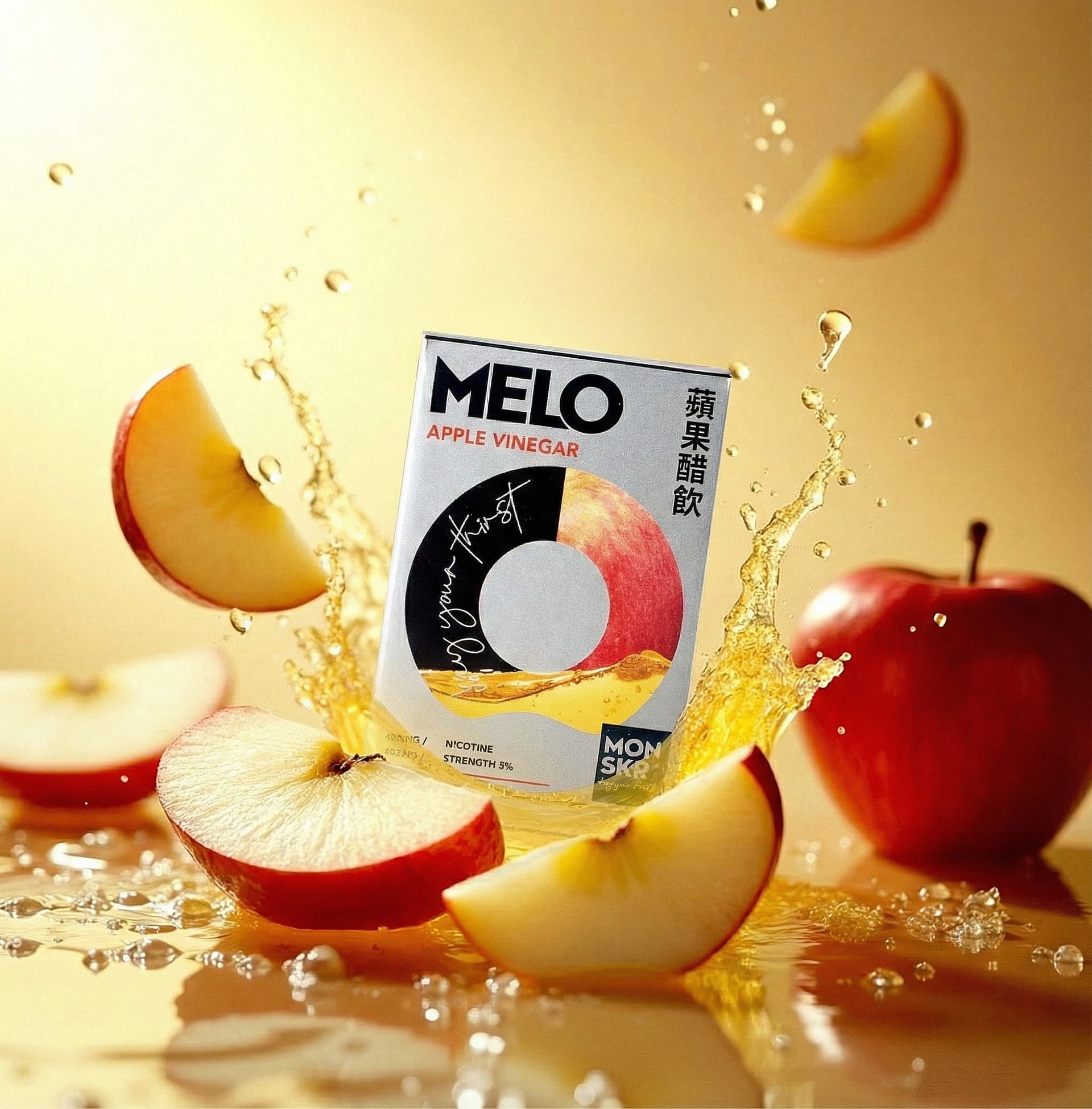MONSKR 蒙斯科 大嘴怪 MELO 五代煙彈 05蘋果冰飲 (3入)