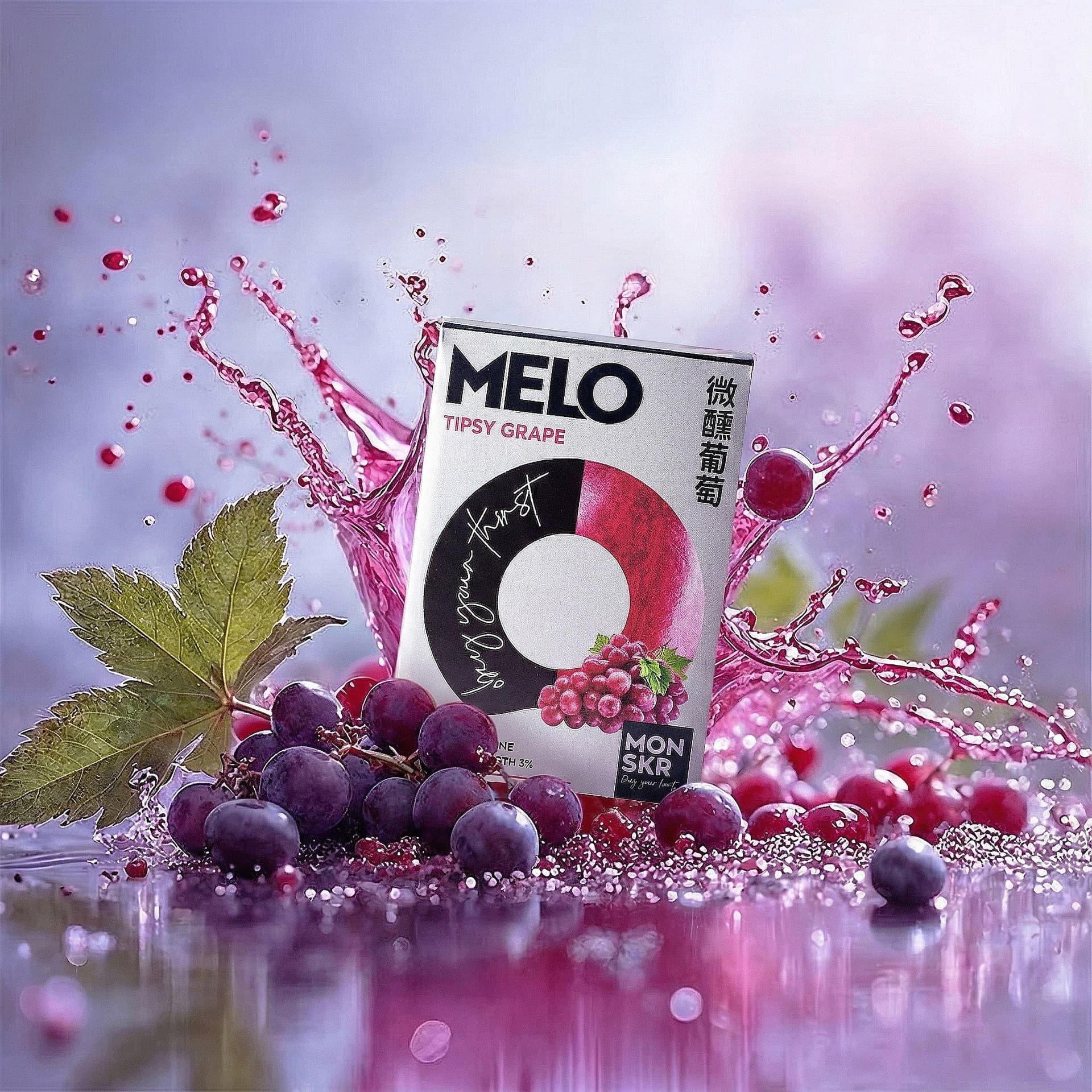 MONSKR 蒙斯科 大嘴怪 MELO 五代煙彈 08微醺葡萄 (3入)